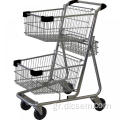 Twin Basket Shopping Trolley